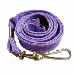 Polyester tubular webbing lanyard