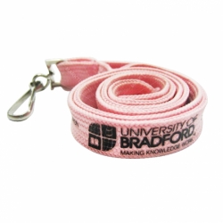 Polyester tubular webbing lanyard