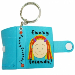 Promotional Pvc Keychain with mini noteBook