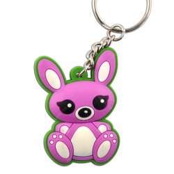 Promotional rubber keychain