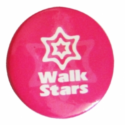 Promotional tin button badge