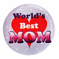 Promotional tin button badge