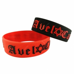 Silicone emboss-printed wristbands