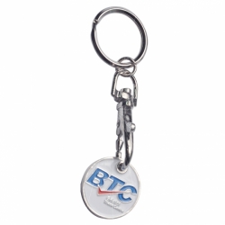 Trolley coin keychain