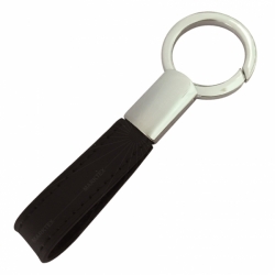Various size and shape leather keychain