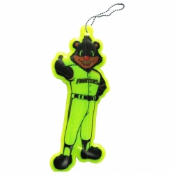 pvc reflective tag with keychain for promotion