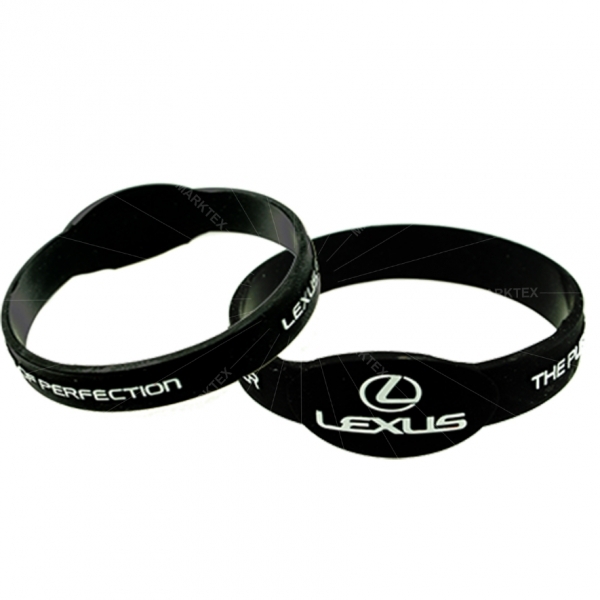 フィギュアードシリコンリストバンド