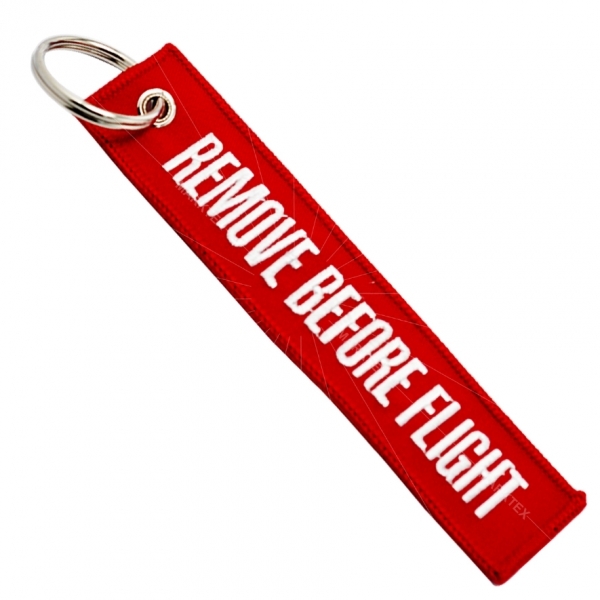 Remove before flightキーチェーン