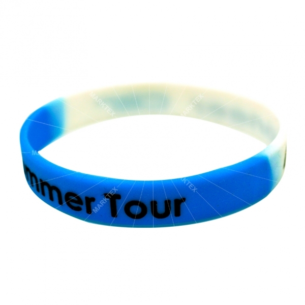 ロゴ印刷エンボスデボス付きの区切りブレスレット