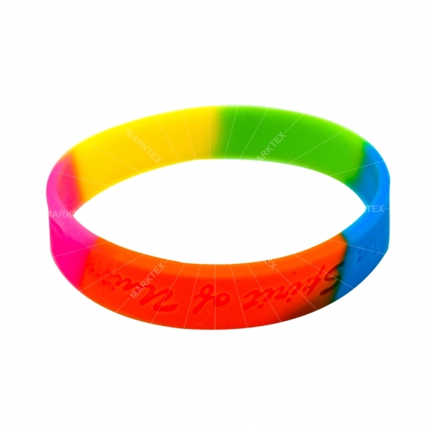 ロゴ印刷エンボスデボス付きの区切りブレスレット