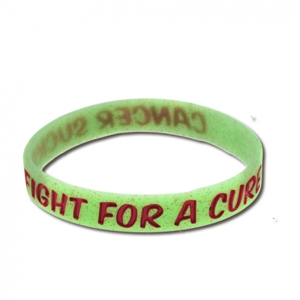 夜光効果ありのシリコンバンド