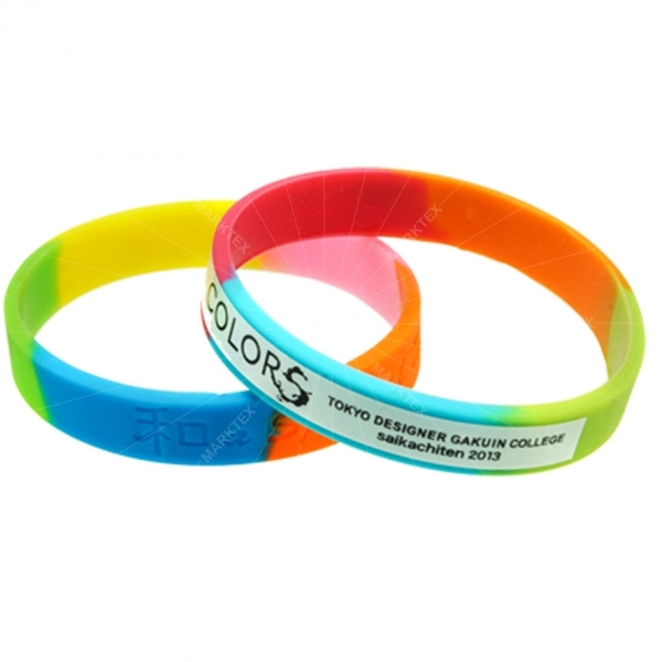 シリコンリストバンド(色混ぜないタイプ)
