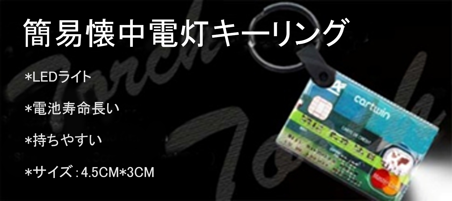  懐中電灯キーリングの紹介